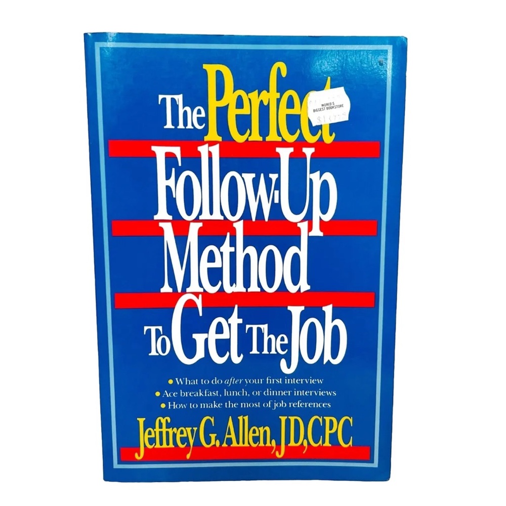 The Perfect Follow Up Method to Get the Job Book 1992 Interview Prep Career Read